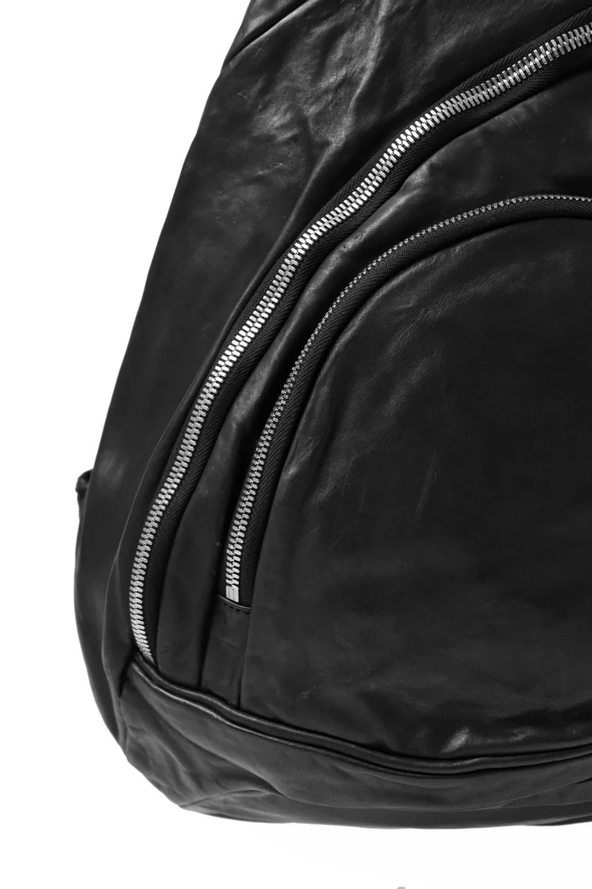 ISAMU KATAYAMA BACKLASH ONE-STRAP BACKPACK / ITALY-SHOULDER OBJECT DYED (BLACK) - Image 18