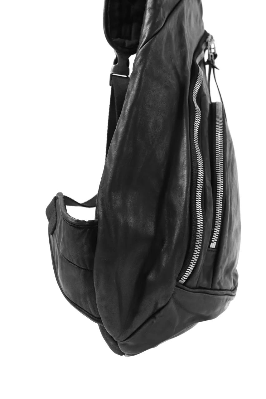 ISAMU KATAYAMA BACKLASH ONE-STRAP BACKPACK / ITALY-SHOULDER OBJECT DYED (BLACK) - Image 20