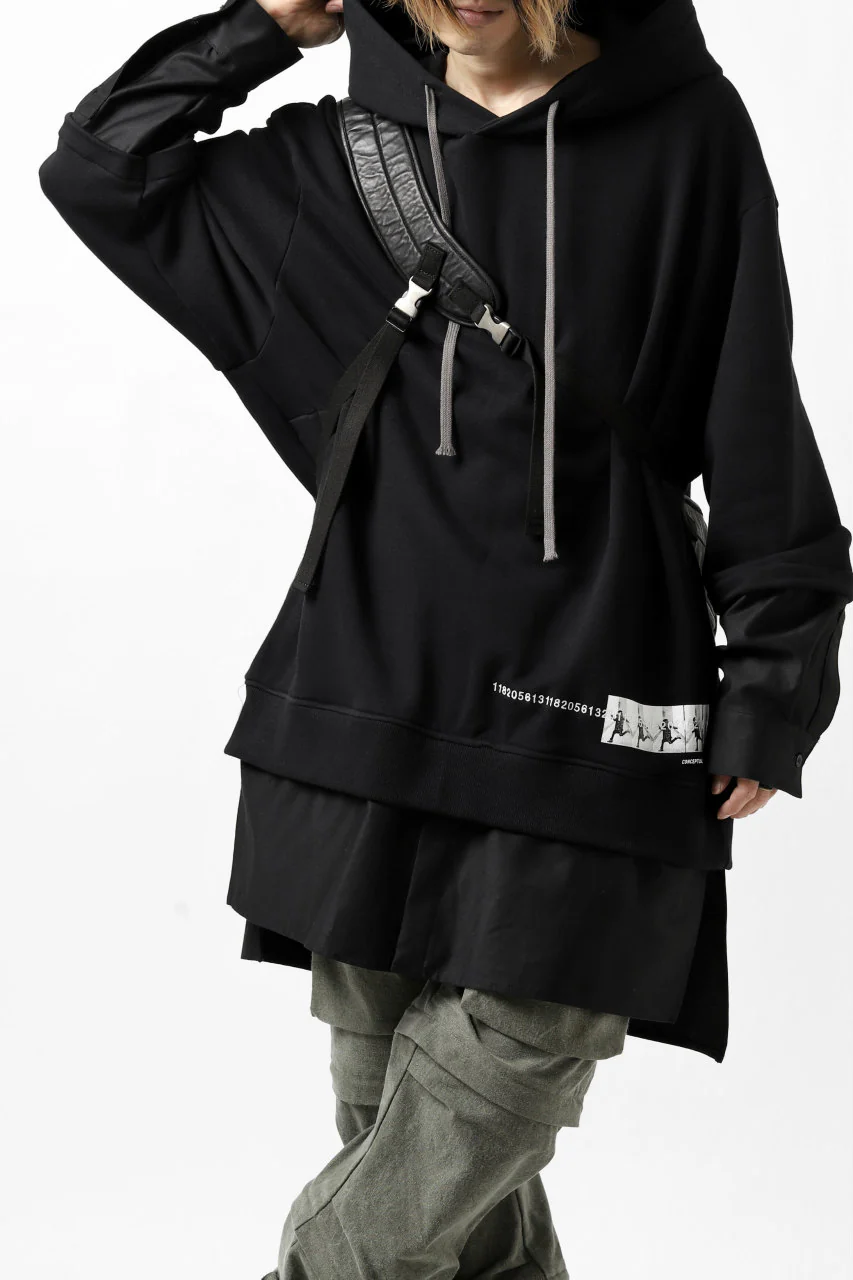 ISAMU KATAYAMA BACKLASH ONE-STRAP BACKPACK / ITALY-SHOULDER OBJECT DYED (BLACK) - Image 30