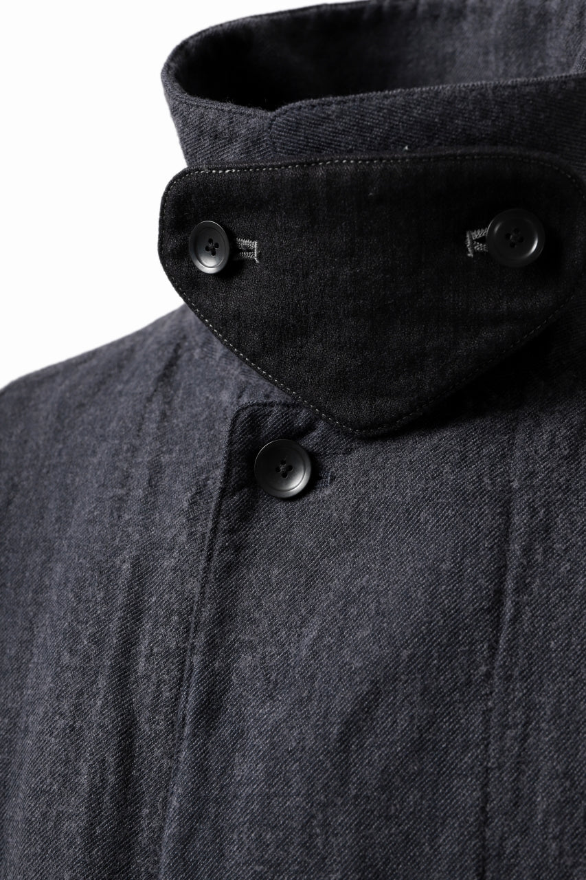 ISAMU KATAYAMA BACKLASH OVER COAT / GARMENT NATURAL DYED WOVEN + ELECTRIC HEATING LINER (INDIGO) - Image 13
