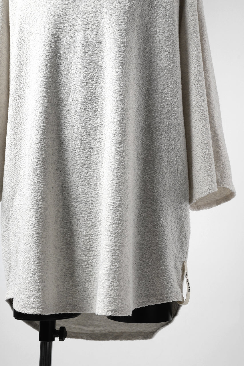 ISAMU KATAYAMA BACKLASH OVER FIT CUT & SEWN / RANDOM PILE FABRIC (BEIGE) - Image 11