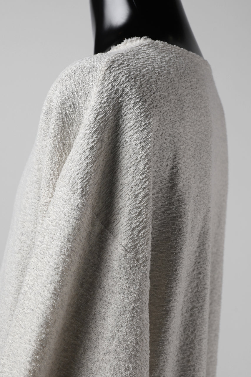 ISAMU KATAYAMA BACKLASH OVER FIT CUT & SEWN / RANDOM PILE FABRIC (BEIGE) - Image 13