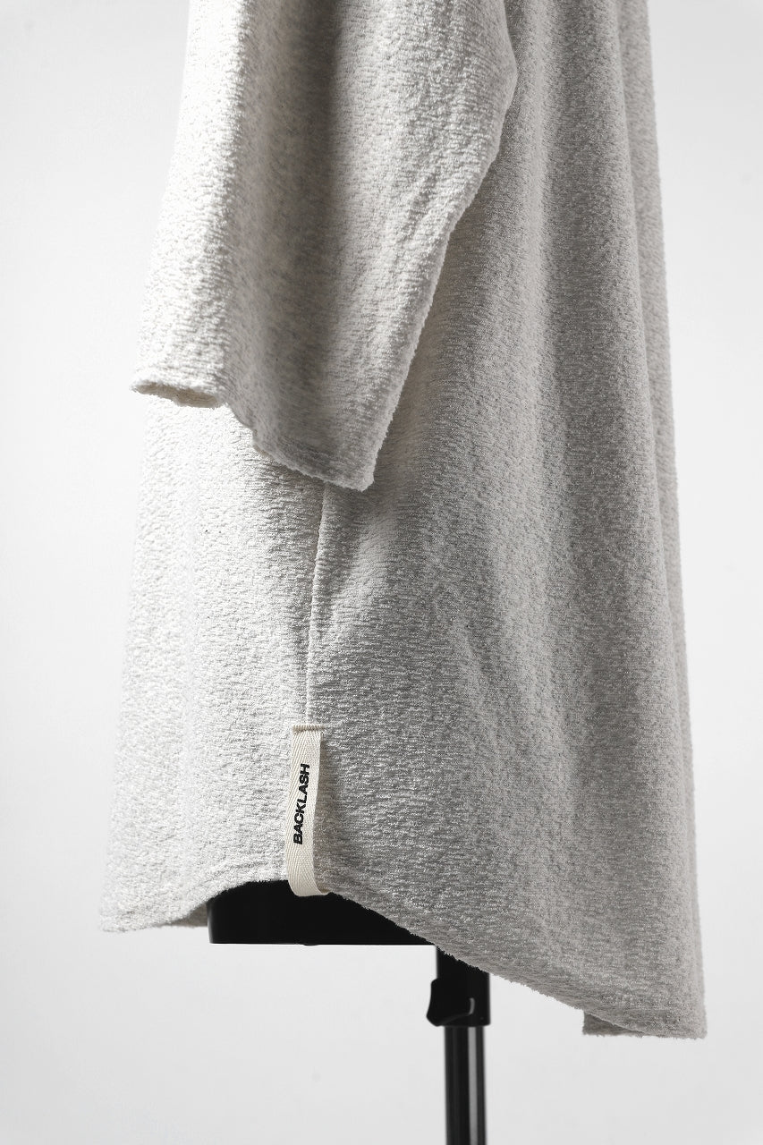ISAMU KATAYAMA BACKLASH OVER FIT CUT & SEWN / RANDOM PILE FABRIC (BEIGE) - Image 14