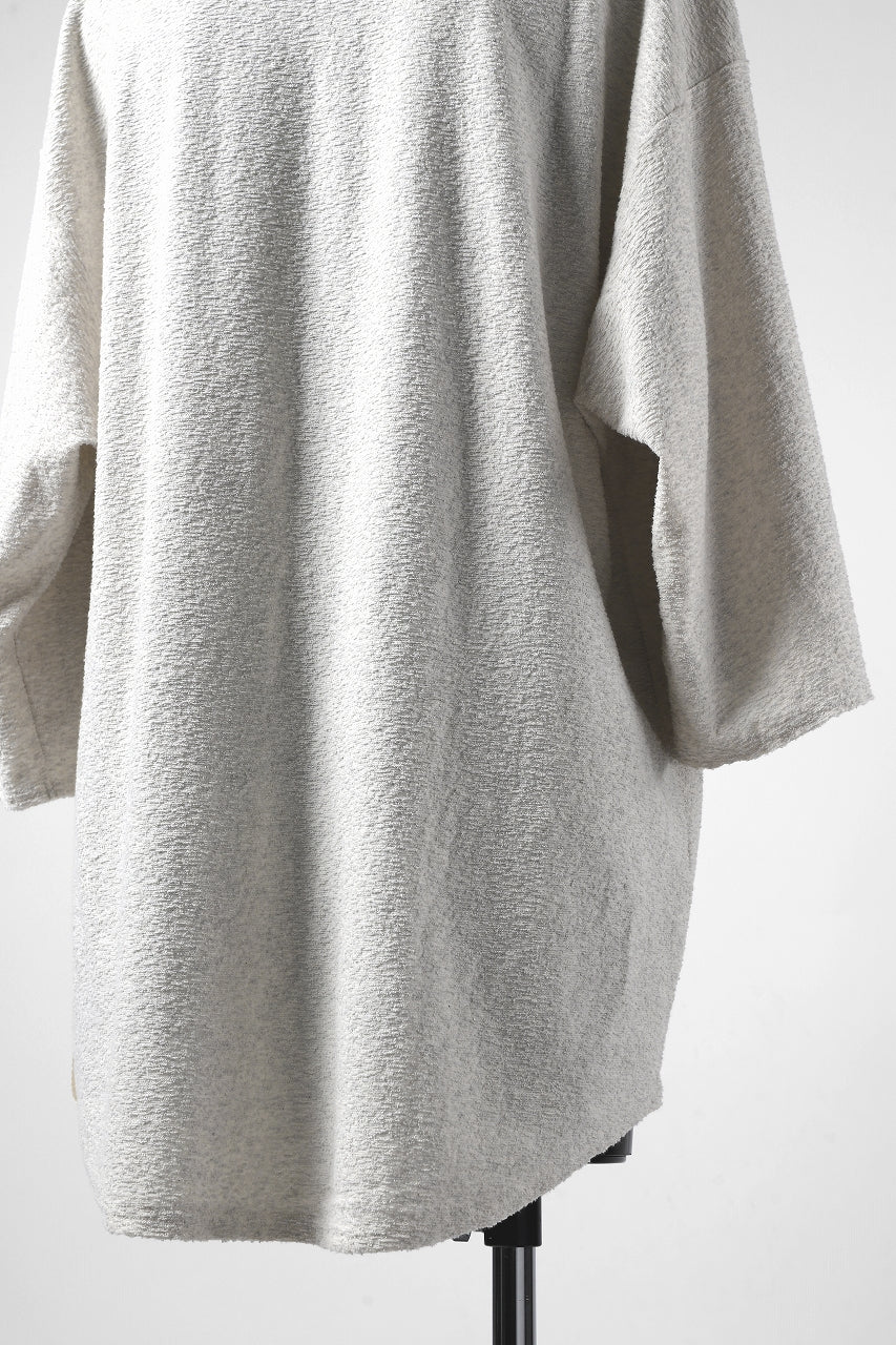 ISAMU KATAYAMA BACKLASH OVER FIT CUT & SEWN / RANDOM PILE FABRIC (BEIGE) - Image 17
