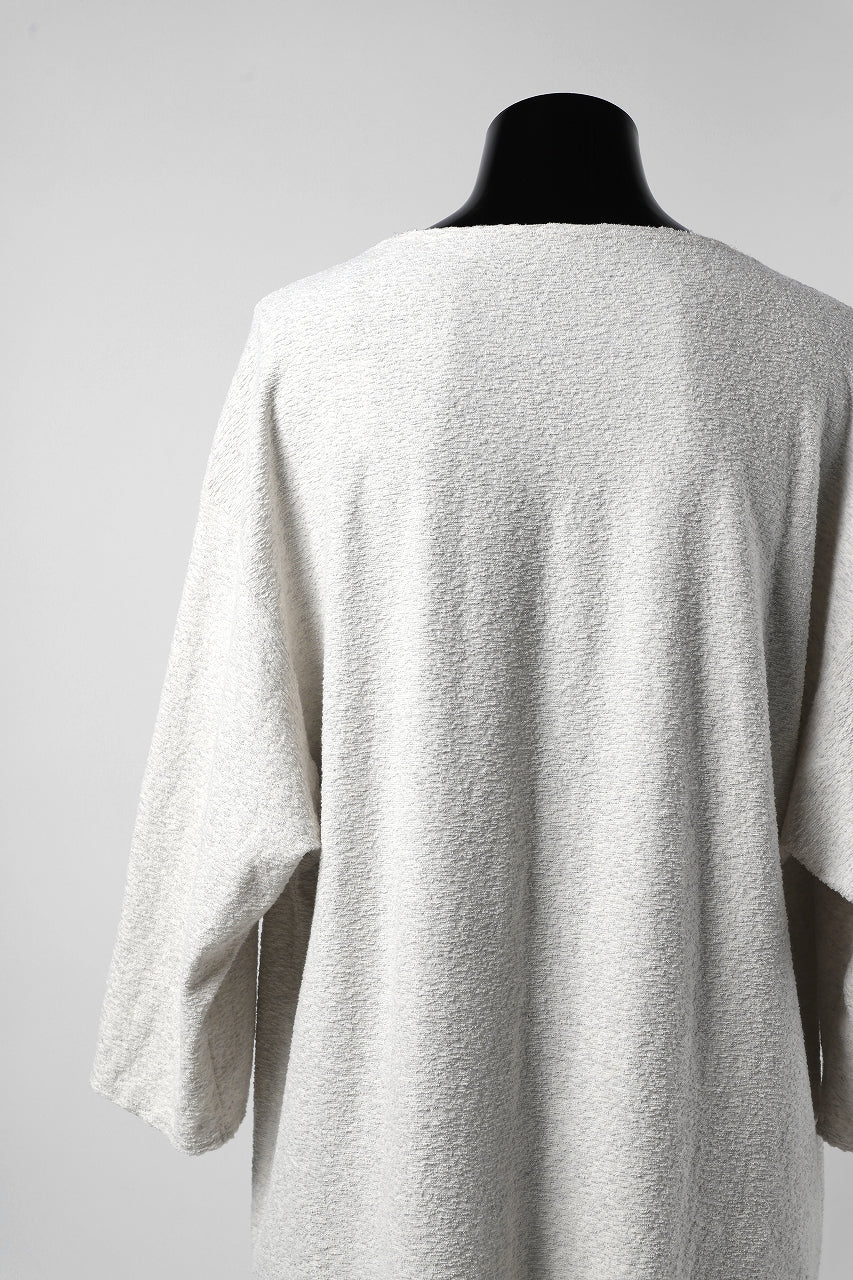 ISAMU KATAYAMA BACKLASH OVER FIT CUT & SEWN / RANDOM PILE FABRIC (BEIGE) - Image 18