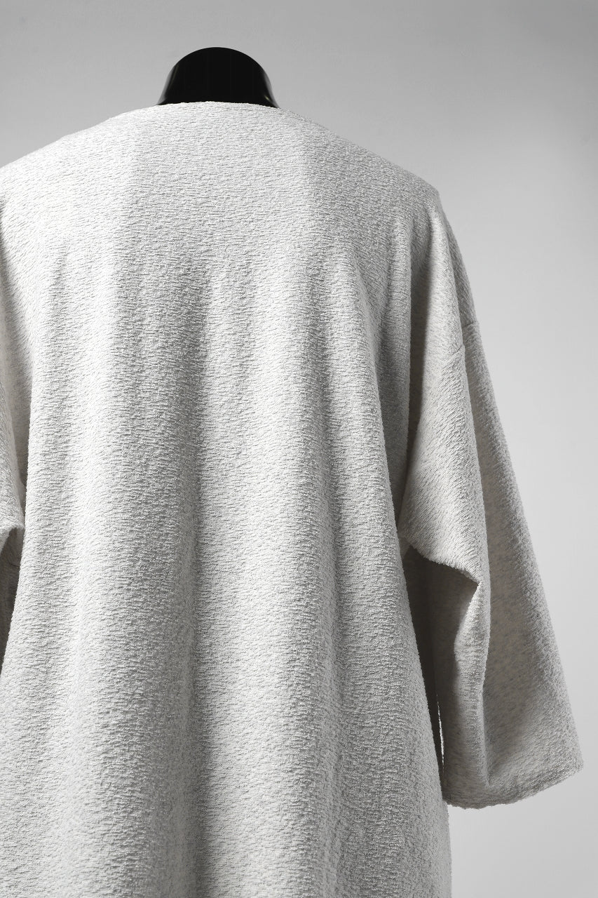 ISAMU KATAYAMA BACKLASH OVER FIT CUT & SEWN / RANDOM PILE FABRIC (BEIGE) - Image 19