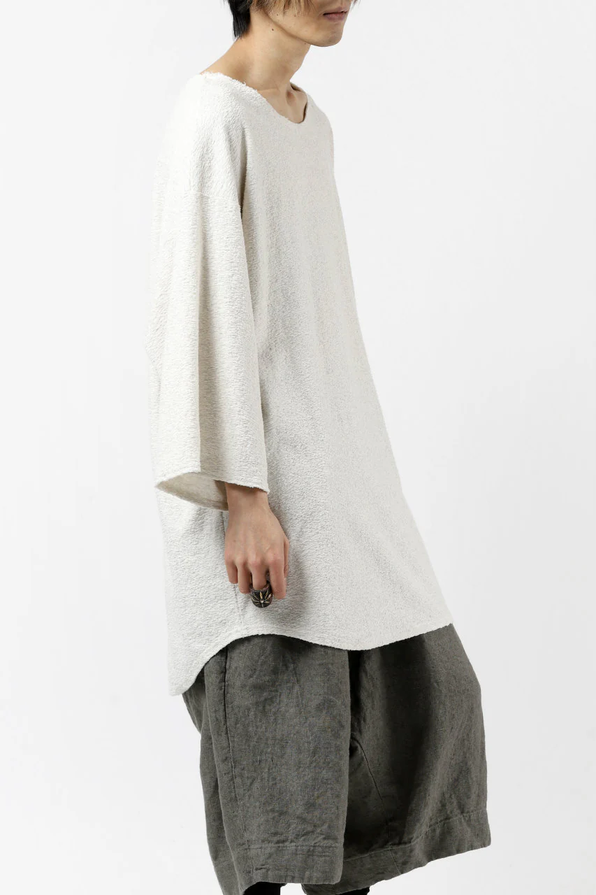 ISAMU KATAYAMA BACKLASH OVER FIT CUT & SEWN / RANDOM PILE FABRIC (BEIGE) - Image 22