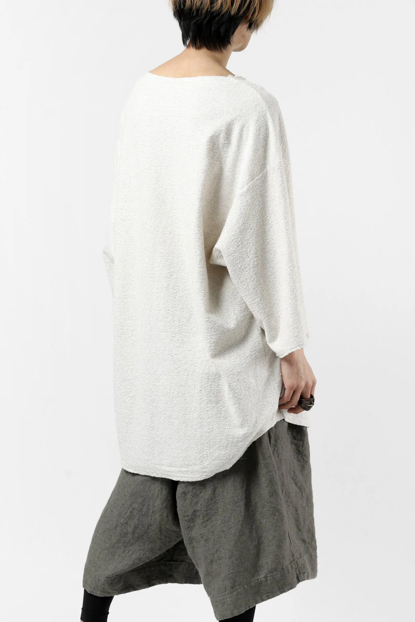 ISAMU KATAYAMA BACKLASH OVER FIT CUT & SEWN / RANDOM PILE FABRIC (BEIGE) - Image 25