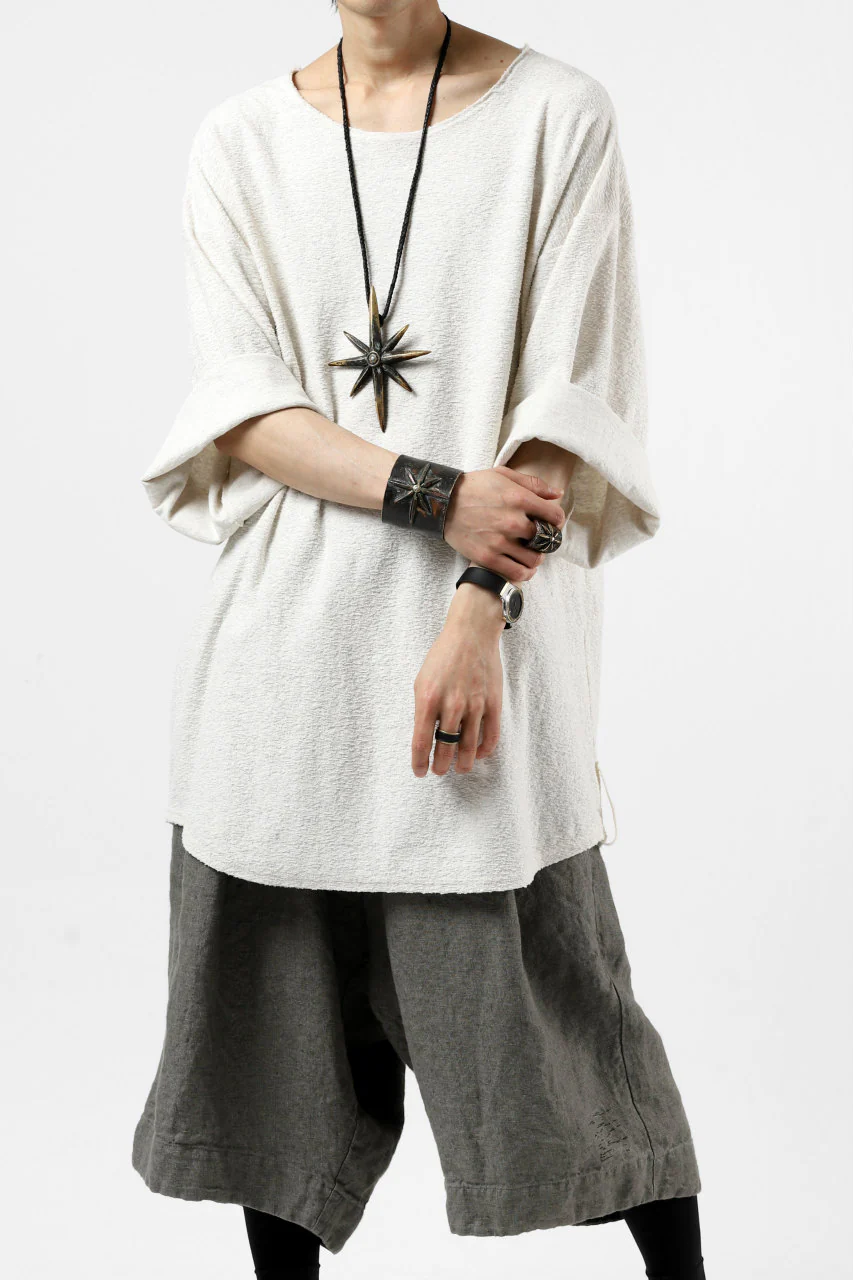 ISAMU KATAYAMA BACKLASH OVER FIT CUT & SEWN / RANDOM PILE FABRIC (BEIGE) - Image 28