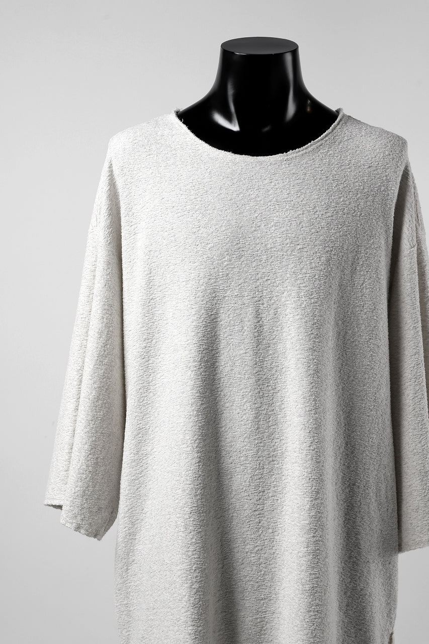 ISAMU KATAYAMA BACKLASH OVER FIT CUT & SEWN / RANDOM PILE FABRIC (BEIGE) - Image 7