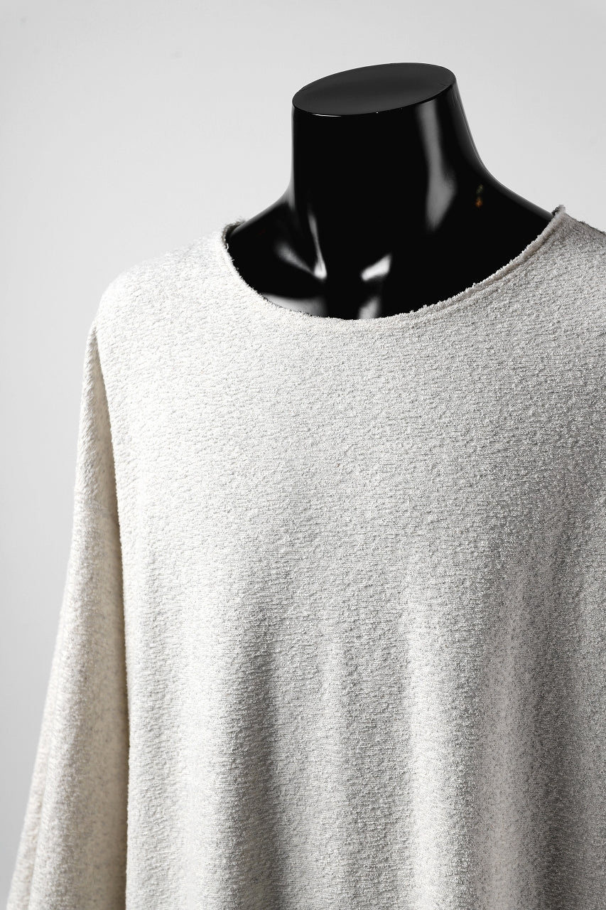 ISAMU KATAYAMA BACKLASH OVER FIT CUT & SEWN / RANDOM PILE FABRIC (BEIGE) - Image 8