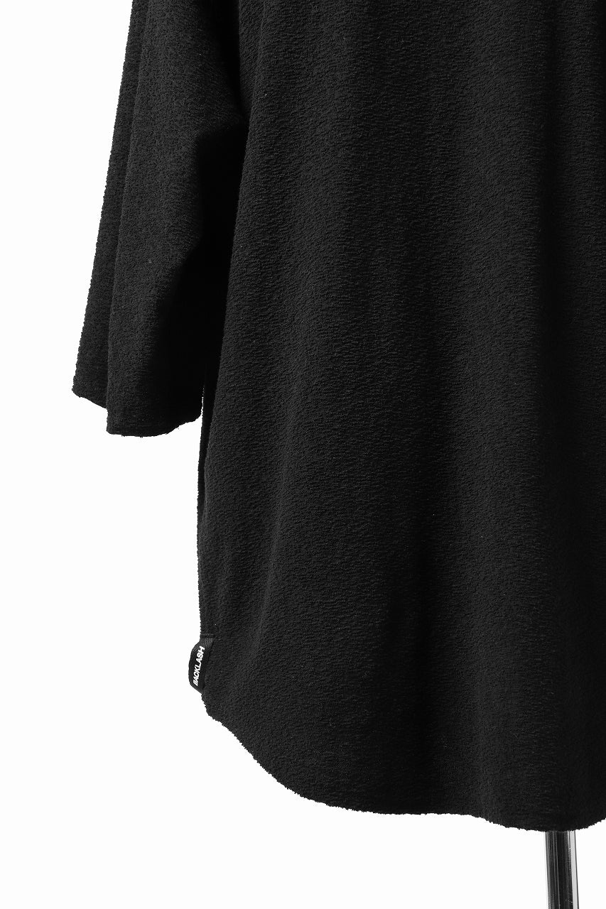 ISAMU KATAYAMA BACKLASH OVER FIT CUT & SEWN / RANDOM PILE FABRIC (BLACK) - Image 15