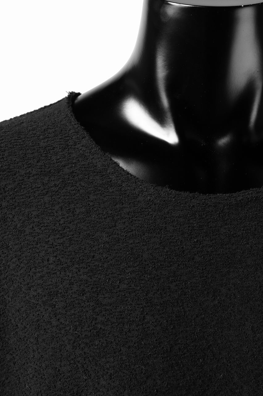 ISAMU KATAYAMA BACKLASH OVER FIT CUT & SEWN / RANDOM PILE FABRIC (BLACK) - Image 8