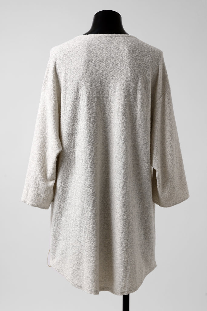 ISAMU KATAYAMA BACKLASH OVER FITTED CUT & SEWN / RANDOM PILE FABRIC (BEIGE) - Image 3