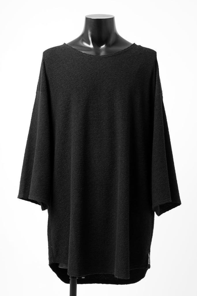 ISAMU KATAYAMA BACKLASH OVER FITTED CUT & SEWN / RANDOM PILE FABRIC (BLACK) - Image 2