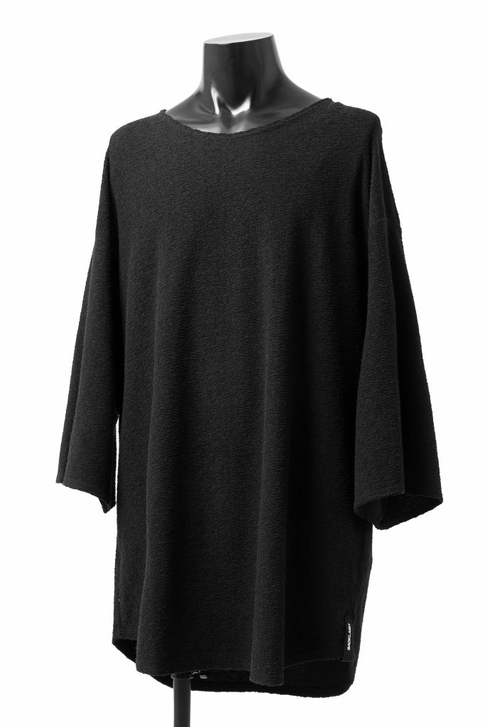 ISAMU KATAYAMA BACKLASH OVER FITTED CUT & SEWN / RANDOM PILE FABRIC (BLACK) - Image 3