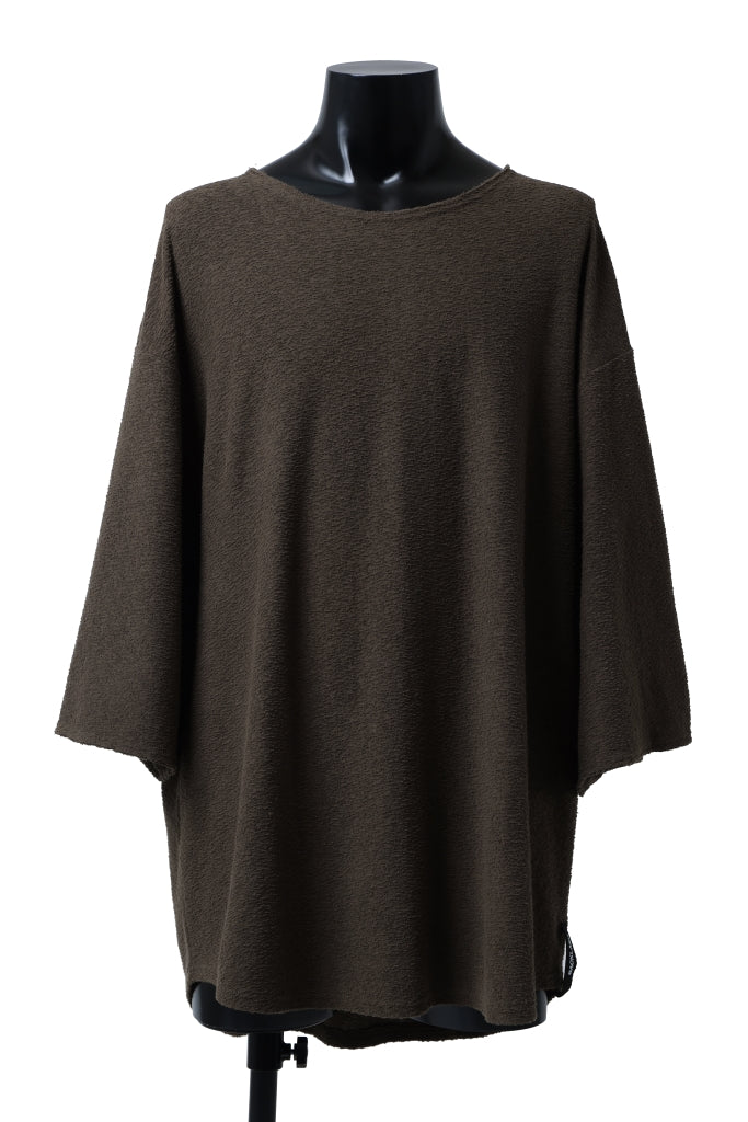 ISAMU KATAYAMA BACKLASH OVER FITTED CUT & SEWN / RANDOM PILE FABRIC (KHAKI)