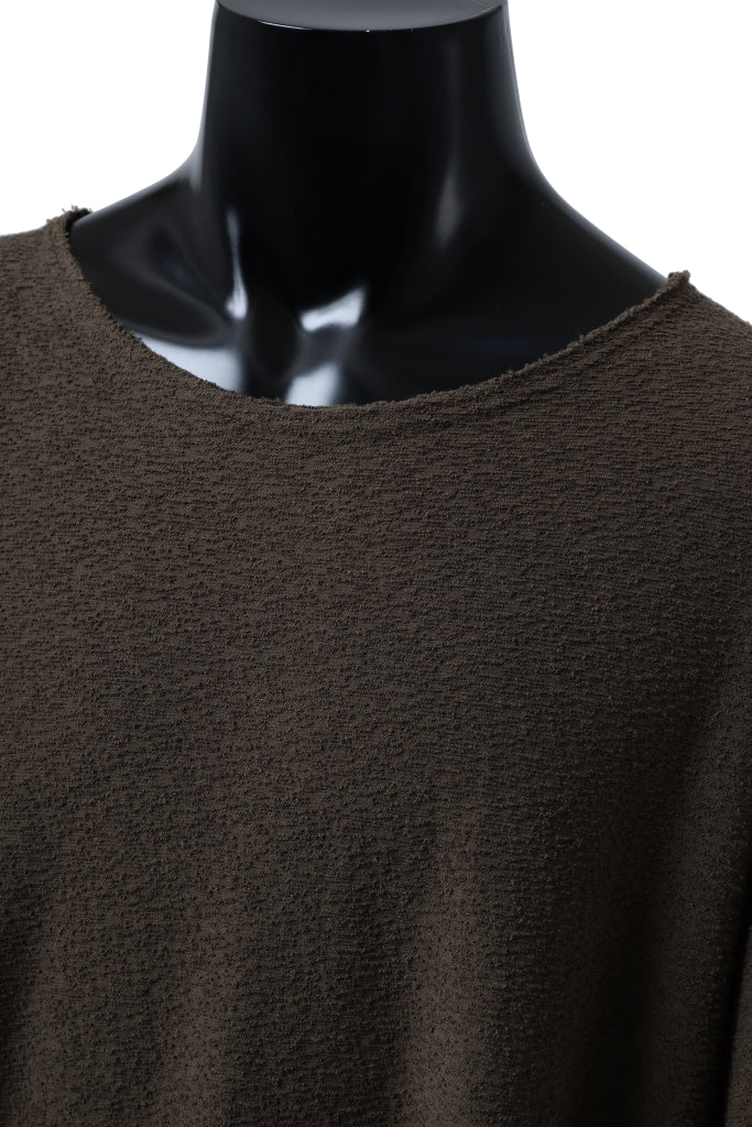ISAMU KATAYAMA BACKLASH OVER FITTED CUT & SEWN / RANDOM PILE FABRIC (KHAKI) - Image 10