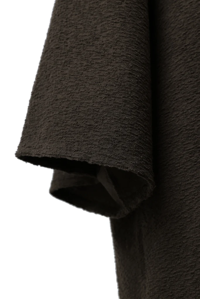 ISAMU KATAYAMA BACKLASH OVER FITTED CUT & SEWN / RANDOM PILE FABRIC (KHAKI) - Image 12