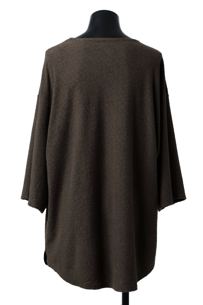 ISAMU KATAYAMA BACKLASH OVER FITTED CUT & SEWN / RANDOM PILE FABRIC (KHAKI) - Image 4