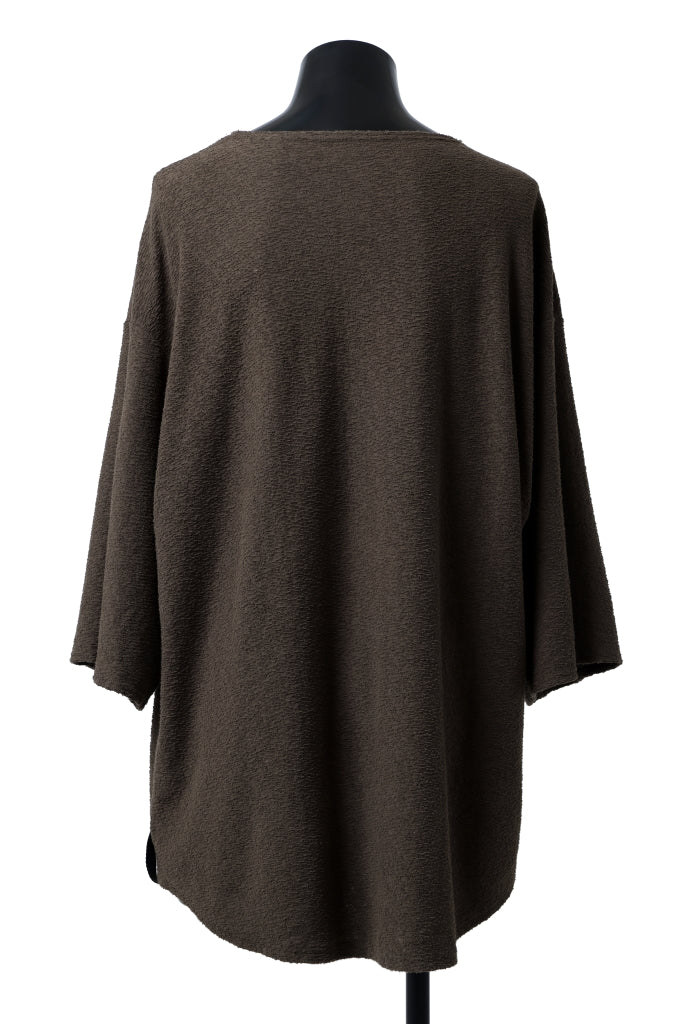 ISAMU KATAYAMA BACKLASH OVER FITTED CUT & SEWN / RANDOM PILE FABRIC (KHAKI) - Image 5