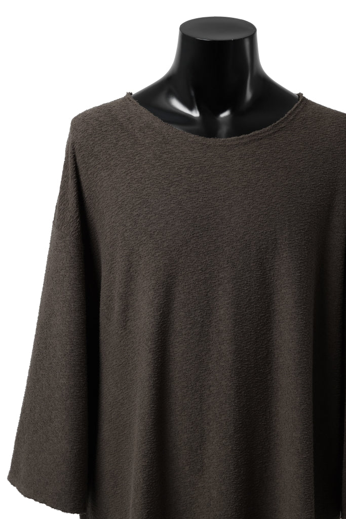ISAMU KATAYAMA BACKLASH OVER FITTED CUT & SEWN / RANDOM PILE FABRIC (KHAKI) - Image 8