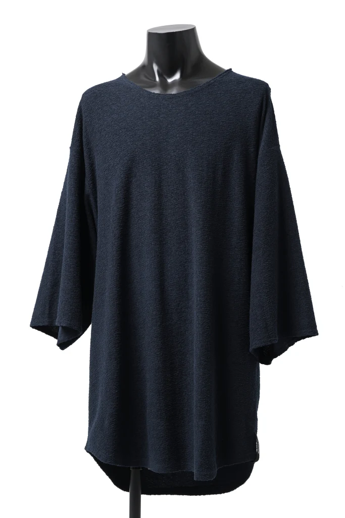 ISAMU KATAYAMA BACKLASH OVER FITTED CUT & SEWN / RANDOM PILE FABRIC (NAVY) - Image 2