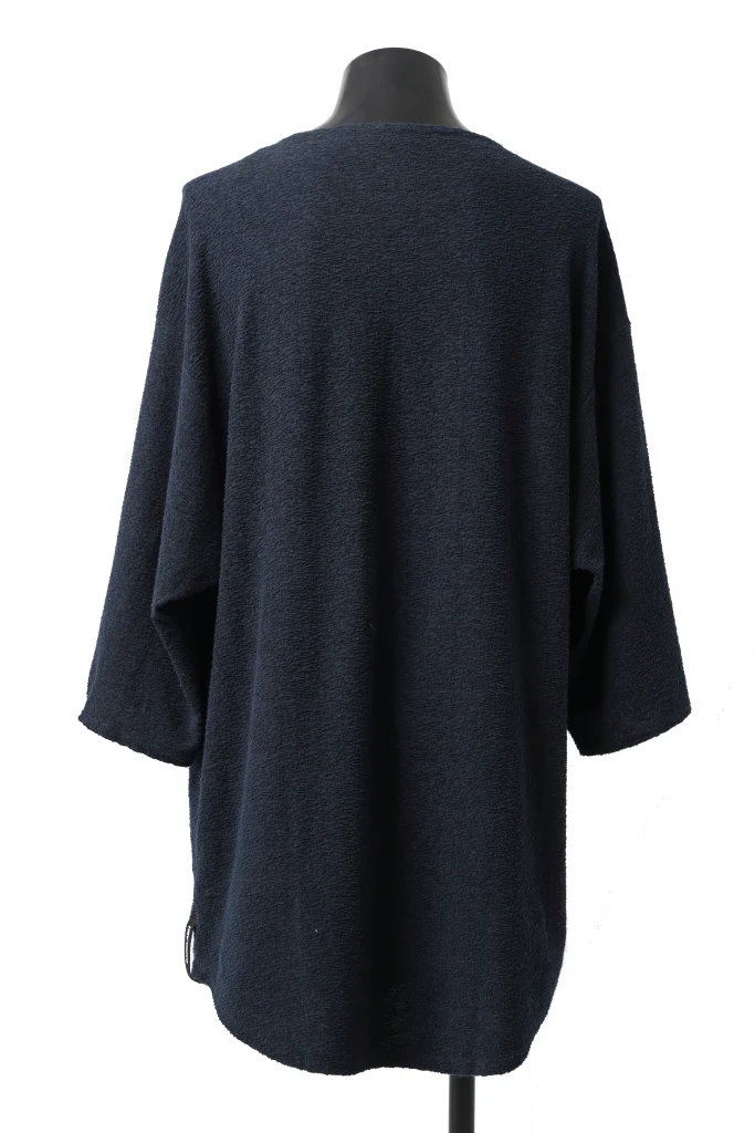 ISAMU KATAYAMA BACKLASH OVER FITTED CUT & SEWN / RANDOM PILE FABRIC (NAVY) - Image 3