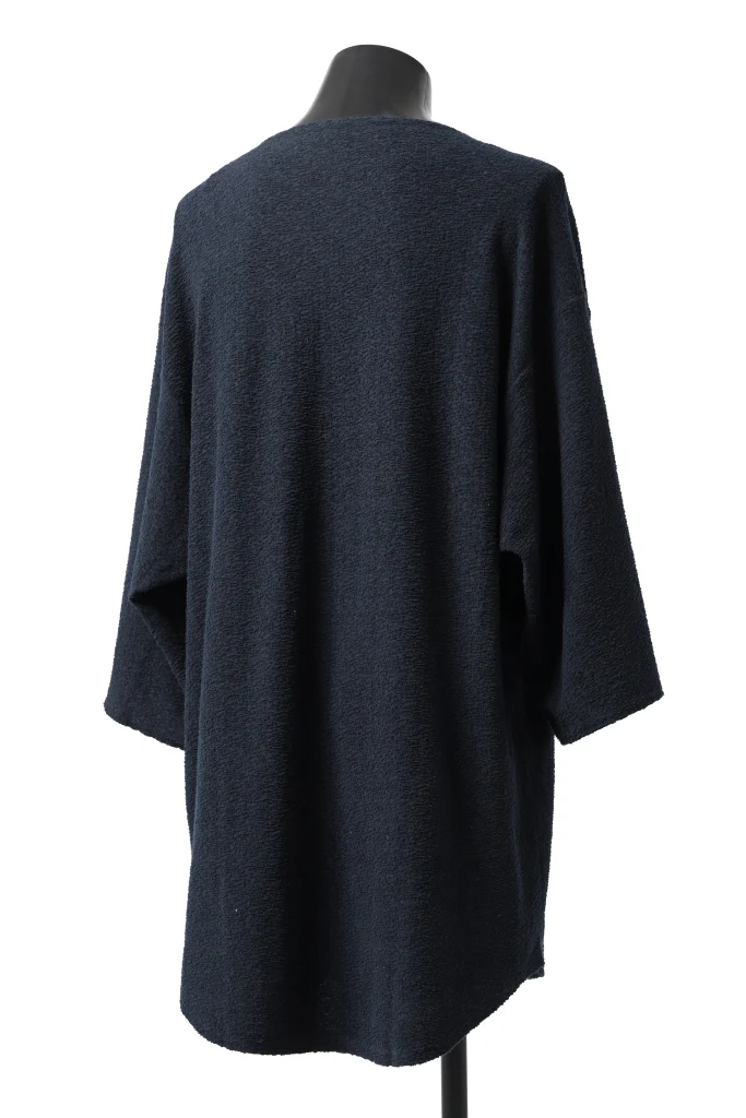 ISAMU KATAYAMA BACKLASH OVER FITTED CUT & SEWN / RANDOM PILE FABRIC (NAVY) - Image 4