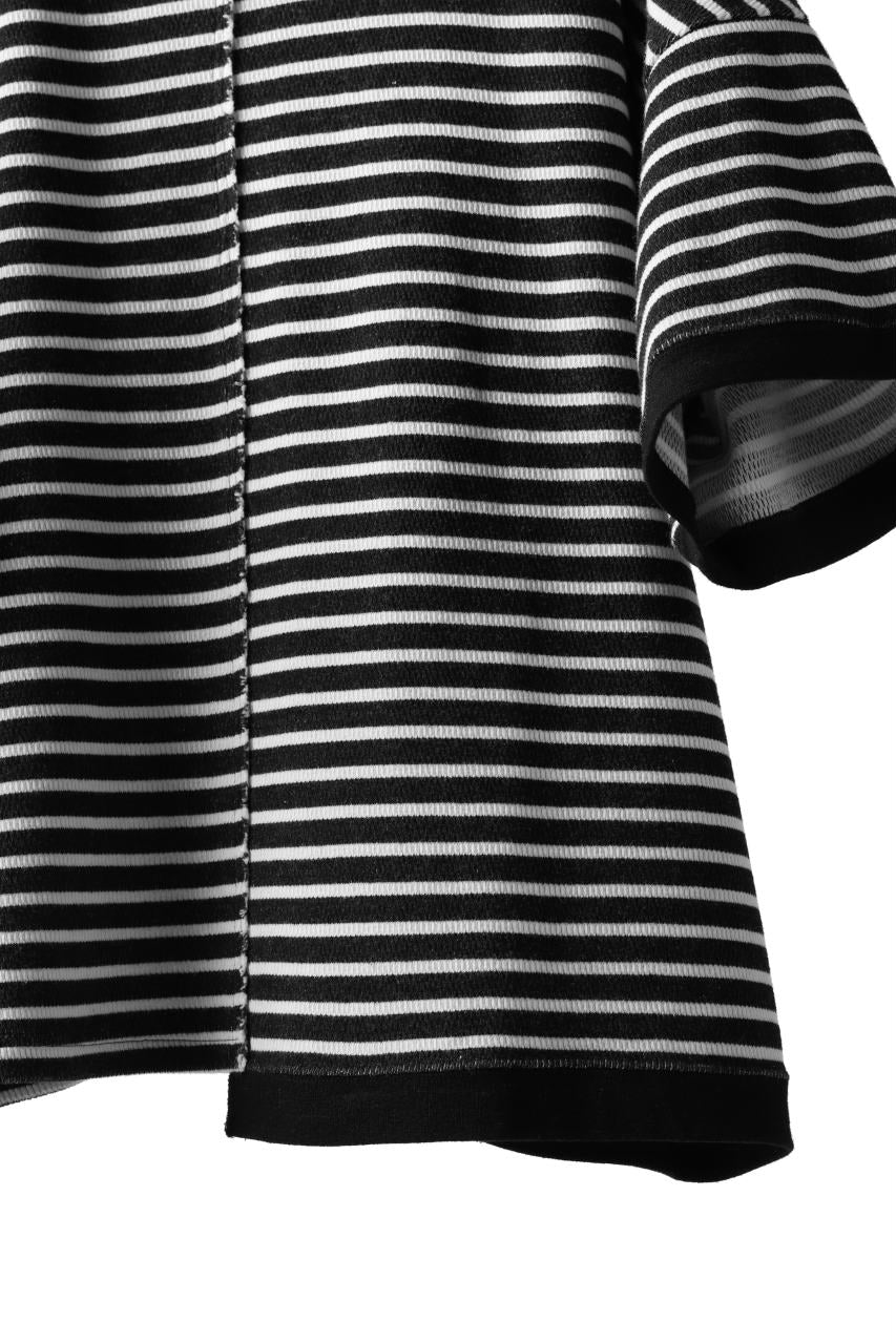 ISAMU KATAYAMA BACKLASH OVERSIZED SWITCHING TOPS / COTTON HONEYCOMB (BORDER) - Image 16