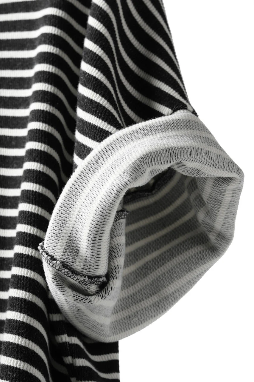 ISAMU KATAYAMA BACKLASH OVERSIZED SWITCHING TOPS / COTTON HONEYCOMB (BORDER) - Image 18