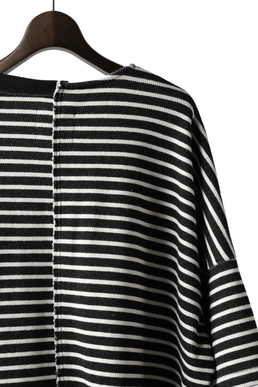 ISAMU KATAYAMA BACKLASH OVERSIZED SWITCHING TOPS / COTTON HONEYCOMB (BORDER) - Image 19