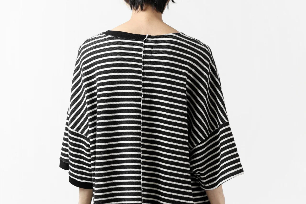 ISAMU KATAYAMA BACKLASH OVERSIZED SWITCHING TOPS / COTTON HONEYCOMB (BORDER) - Image 35