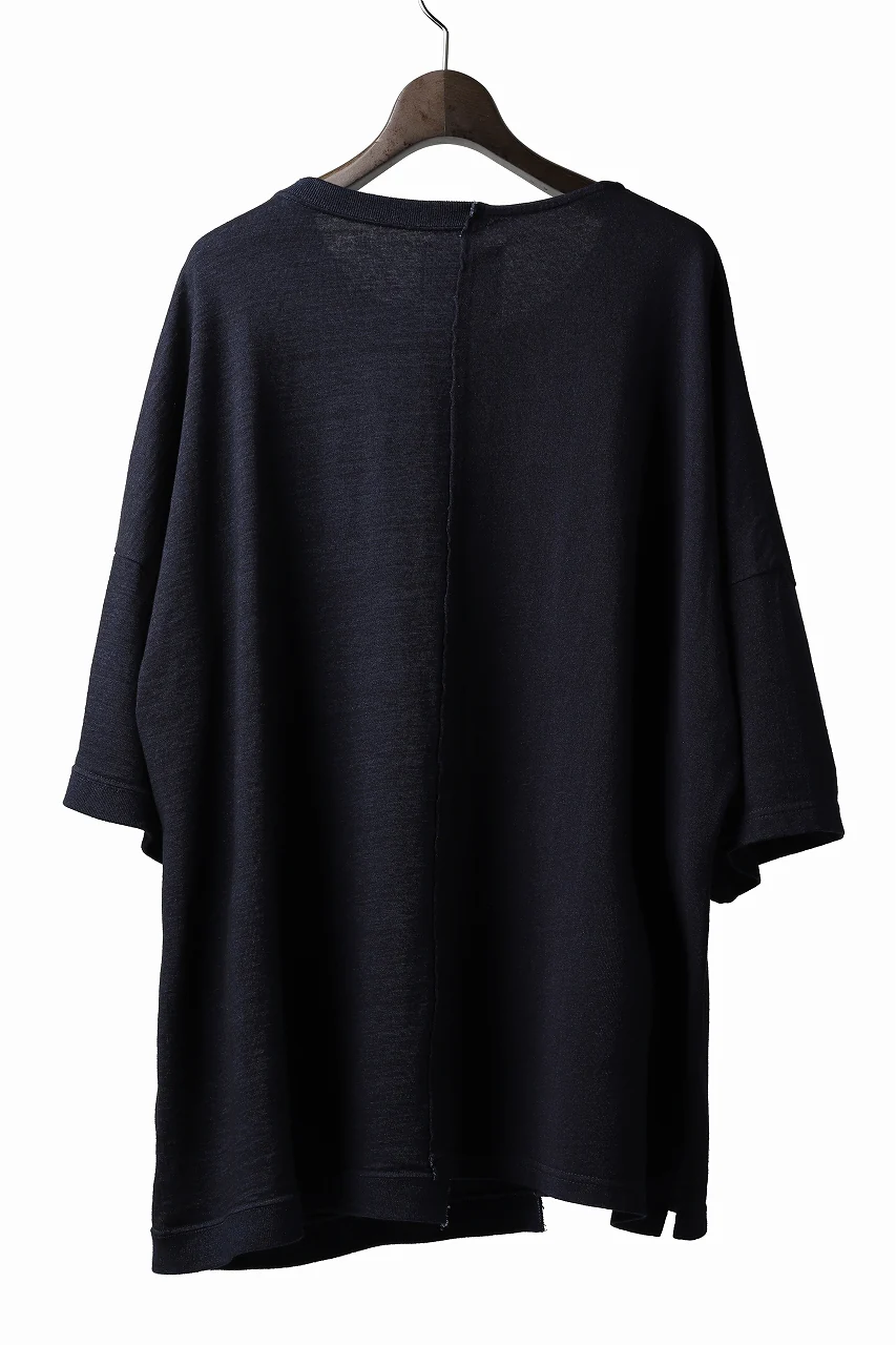 ISAMU KATAYAMA BACKLASH OVERSIZED SWITCHING TOPS / COTTON JERSEY (DARK INDIGO) - Image 3