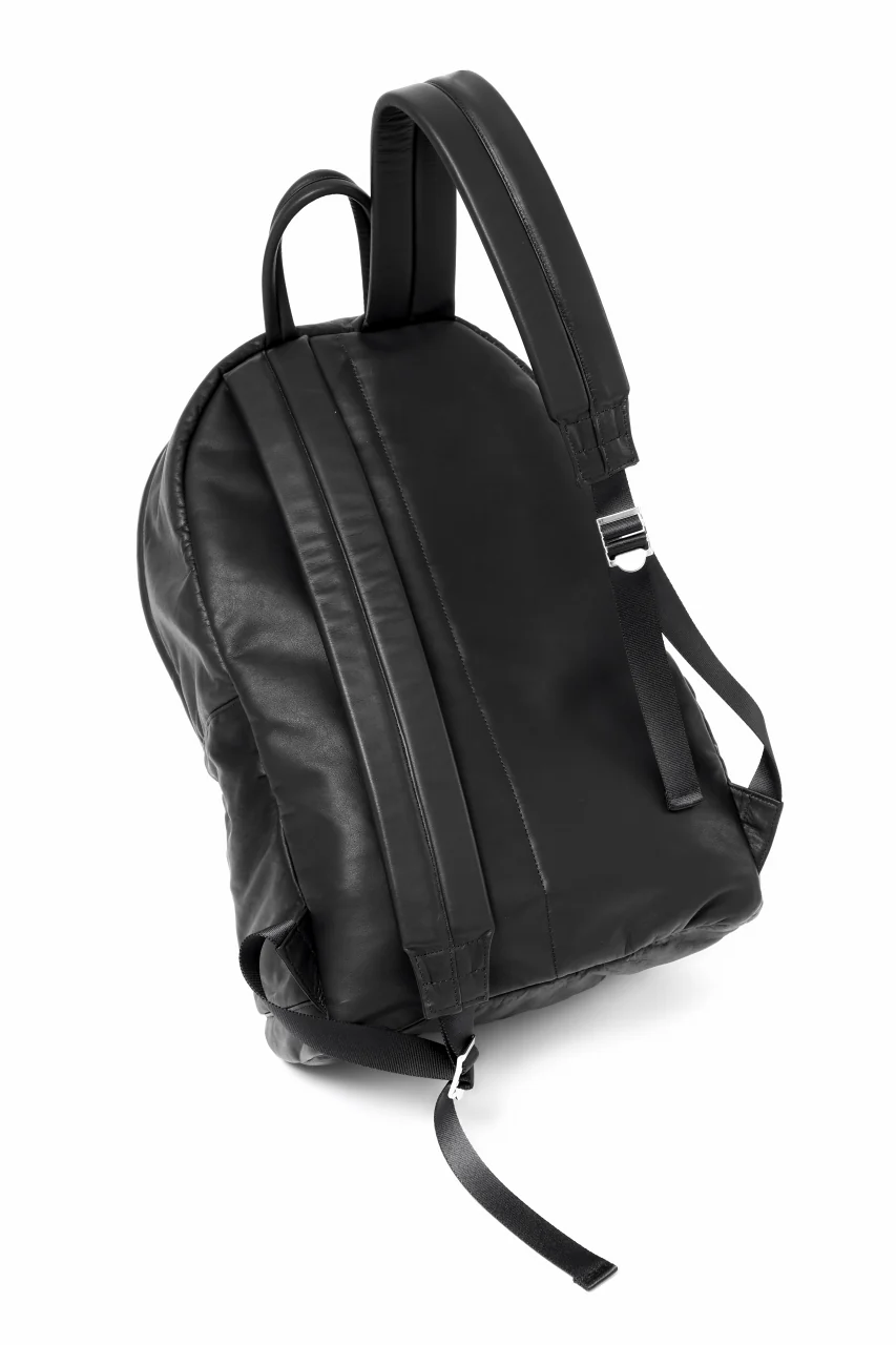 ISAMU KATAYAMA BACKLASH PADDED BACKPACK / MONOCHROME LUXURY STEER (BLACK) - Image 21