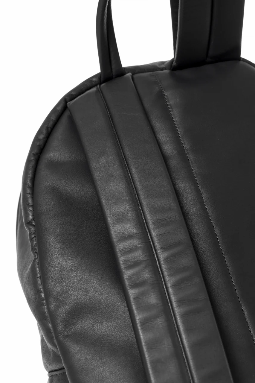 ISAMU KATAYAMA BACKLASH PADDED BACKPACK / MONOCHROME LUXURY STEER (BLACK) - Image 22