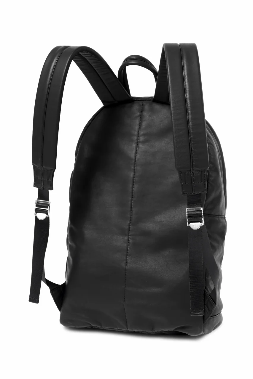ISAMU KATAYAMA BACKLASH PADDED BACKPACK / MONOCHROME LUXURY STEER (BLACK) - Image 26