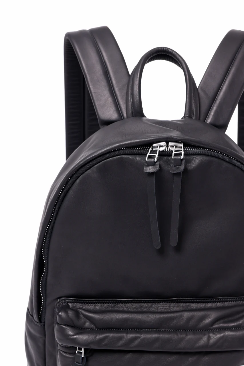ISAMU KATAYAMA BACKLASH PADDED BACKPACK / MONOCHROME LUXURY STEER (BLACK) - Image 30