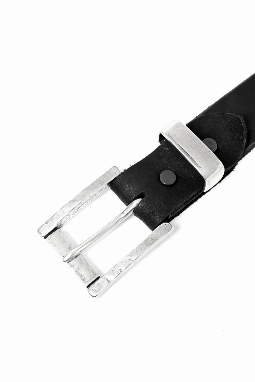ISAMU KATAYAMA BACKLASH PIN-BELT 35mm / DOUBLE-SHOULDER OBJECT DYED (BLACK) - Image 12