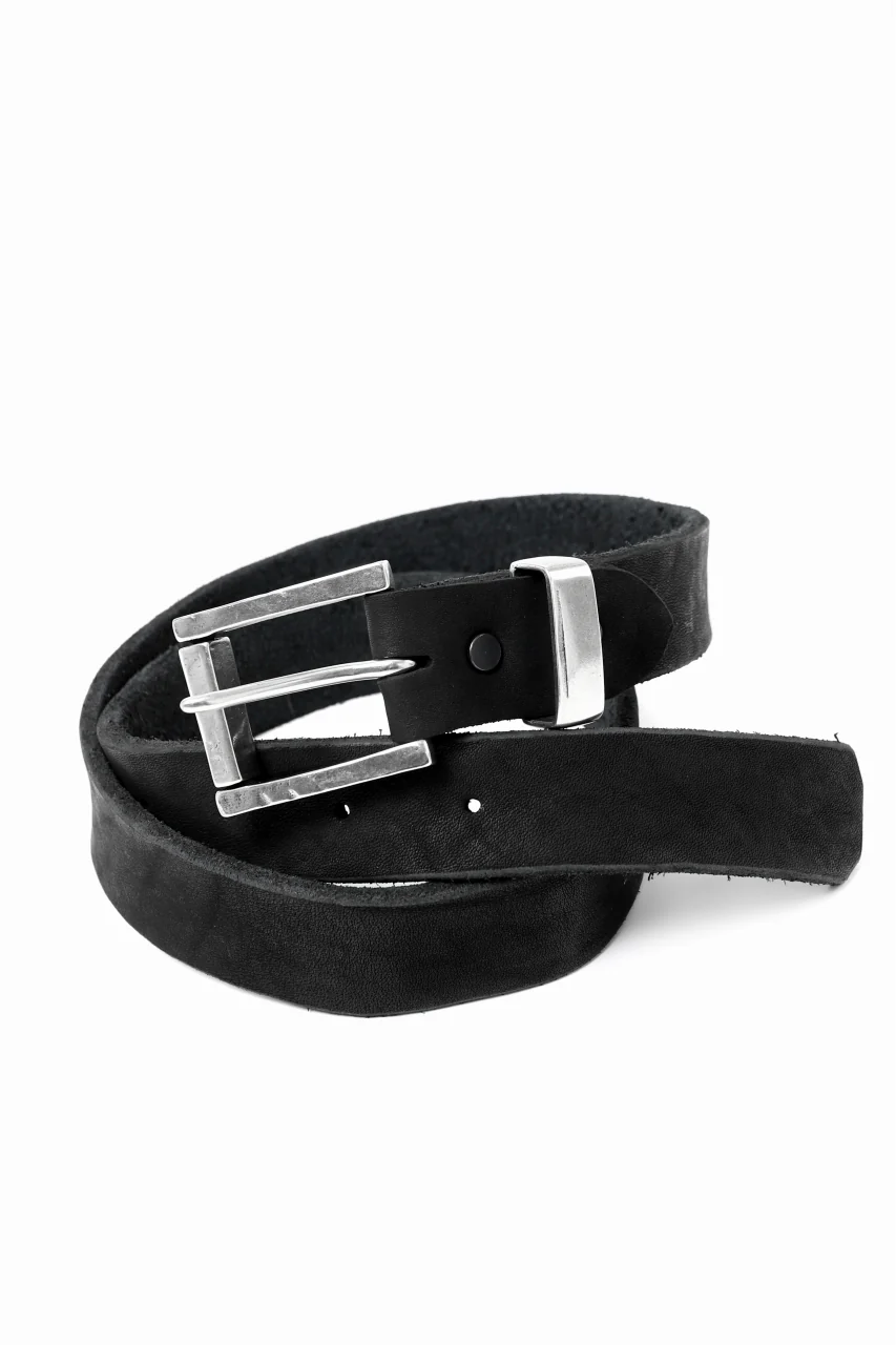ISAMU KATAYAMA BACKLASH PIN-BELT 35mm / DOUBLE-SHOULDER OBJECT DYED (BLACK) - Image 3