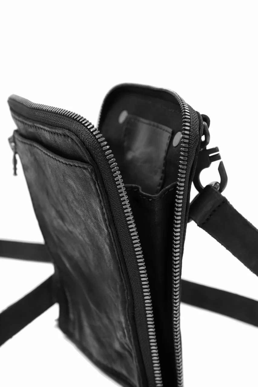 ISAMU KATAYAMA BACKLASH PORTABLE BAG / DOUBLE-SHOULDER OBJECT DYED (BLACK) ※ - Image 11