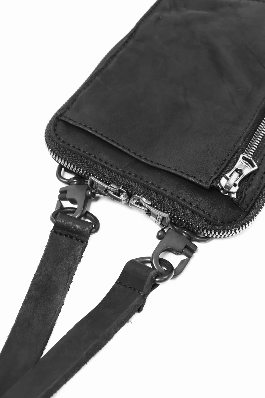 ISAMU KATAYAMA BACKLASH PORTABLE BAG / DOUBLE-SHOULDER OBJECT DYED (BLACK) ※ - Image 12