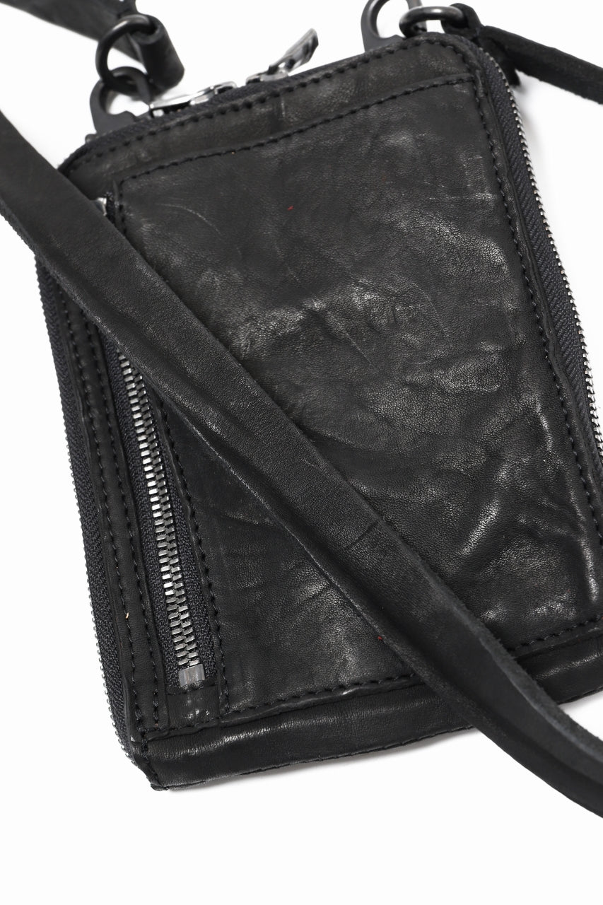 ISAMU KATAYAMA BACKLASH PORTABLE BAG / DOUBLE-SHOULDER OBJECT DYED (BLACK) ※ - Image 13