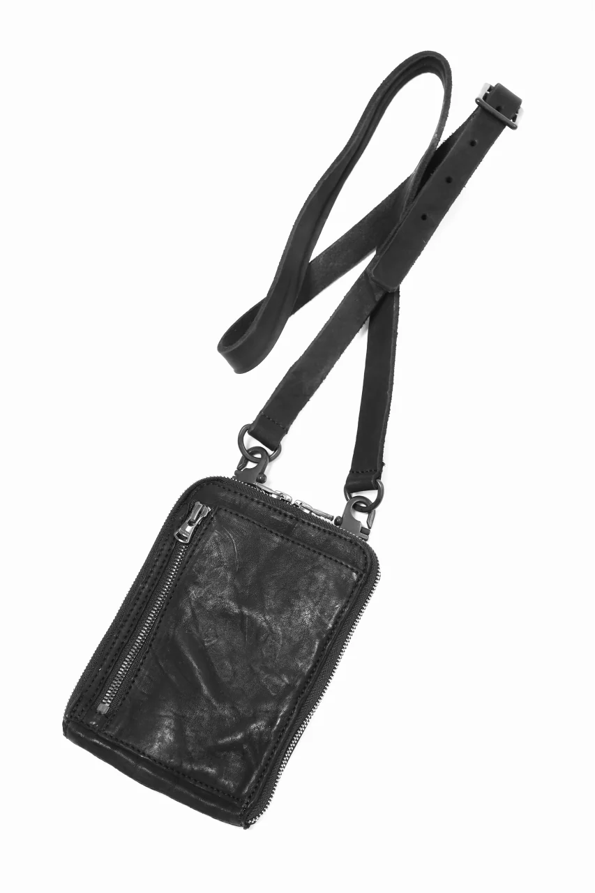 ISAMU KATAYAMA BACKLASH PORTABLE BAG / DOUBLE-SHOULDER OBJECT DYED (BLACK) ※ - Image 17