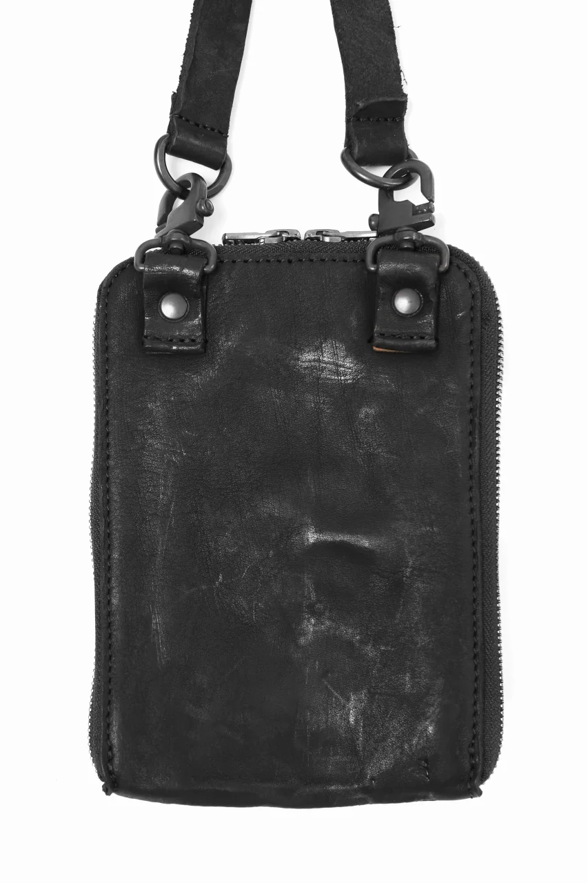 ISAMU KATAYAMA BACKLASH PORTABLE BAG / DOUBLE-SHOULDER OBJECT DYED (BLACK) ※ - Image 18