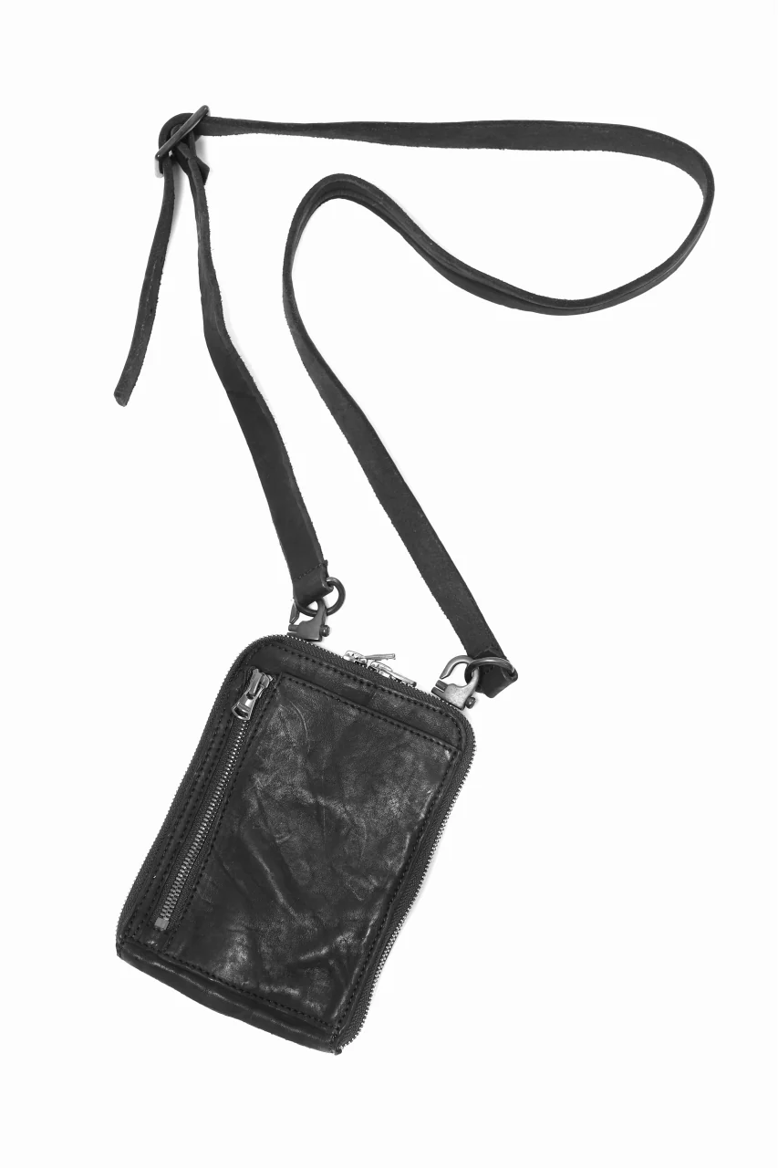 ISAMU KATAYAMA BACKLASH PORTABLE BAG / DOUBLE-SHOULDER OBJECT DYED (BLACK) ※ - Image 2