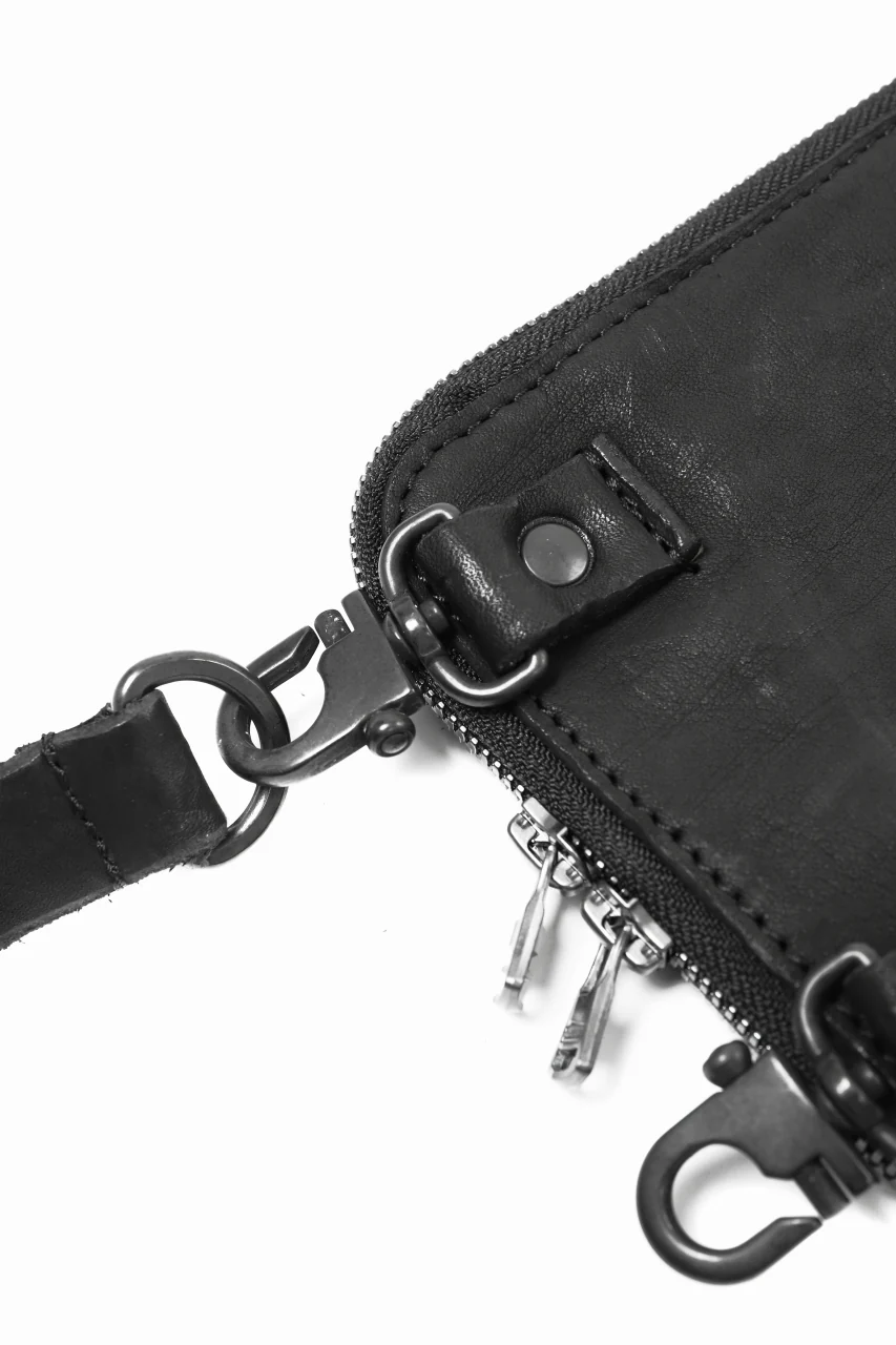 ISAMU KATAYAMA BACKLASH PORTABLE BAG / DOUBLE-SHOULDER OBJECT DYED (BLACK) ※ - Image 20