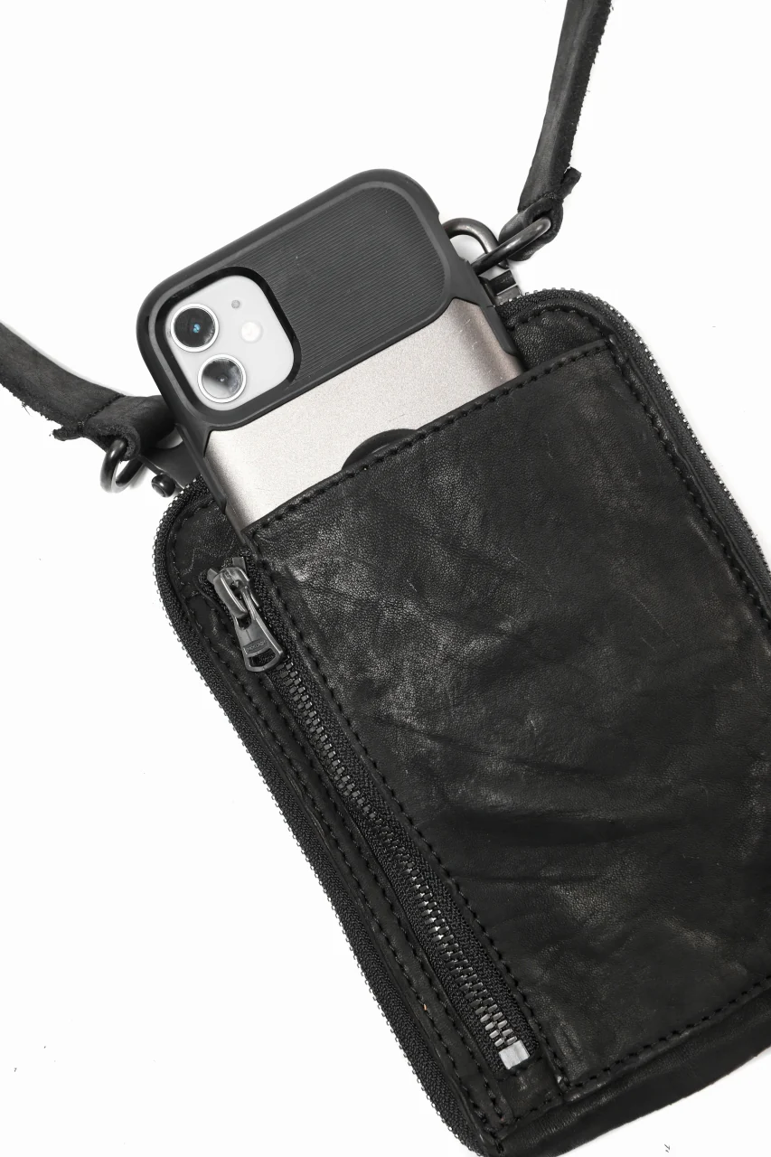 ISAMU KATAYAMA BACKLASH PORTABLE BAG / DOUBLE-SHOULDER OBJECT DYED (BLACK) ※ - Image 21