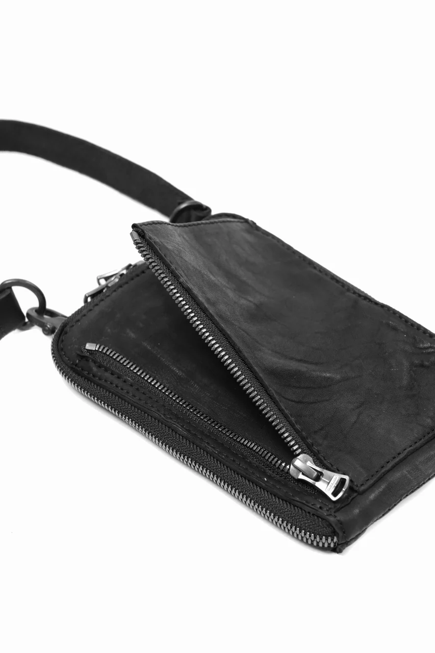 ISAMU KATAYAMA BACKLASH PORTABLE BAG / DOUBLE-SHOULDER OBJECT DYED (BLACK) ※ - Image 7