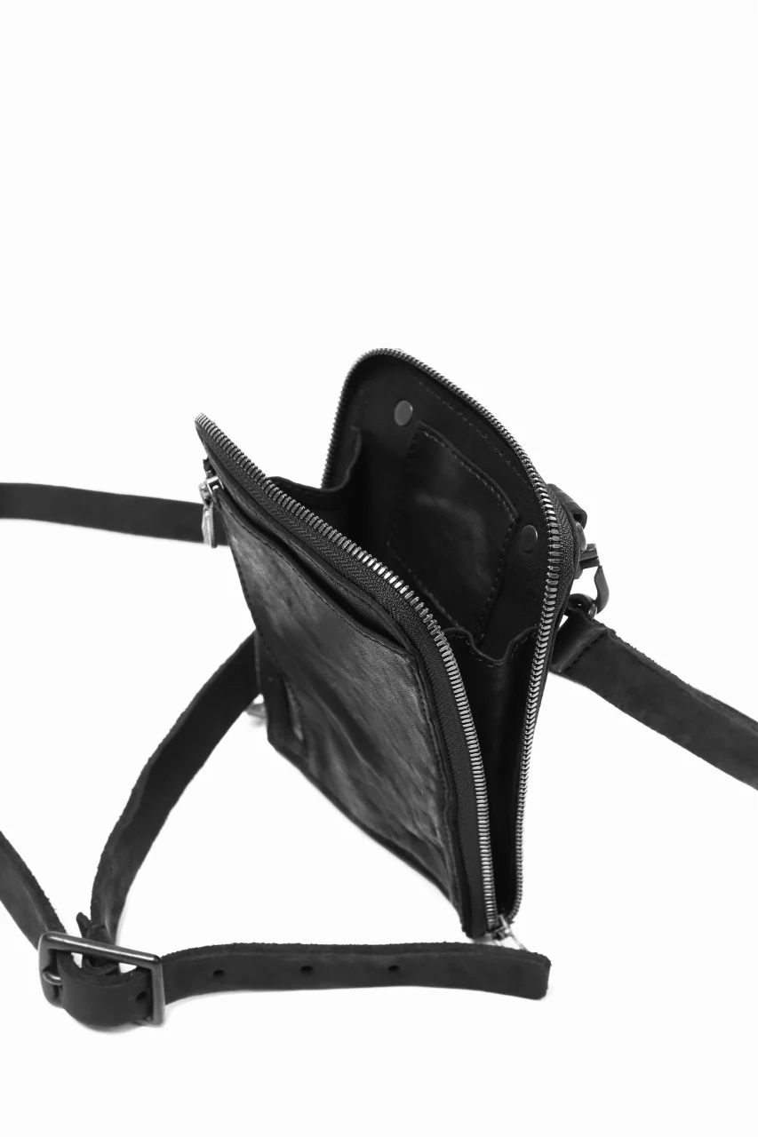 ISAMU KATAYAMA BACKLASH PORTABLE BAG / DOUBLE-SHOULDER OBJECT DYED (BLACK) ※ - Image 9